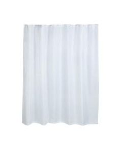 Honey-Can-Do Fabric Shower Curtain Liner, 72in x 70in, White