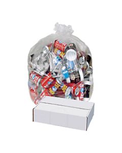 Pitt Plastics 1.8-mil Linear Low Can Liners, 60 Gallons, Clear, Pack Of 50