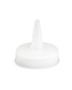 Tablecraft Squeeze Bottle Tops, 1 Oz, White, Pack Of 12 Tops