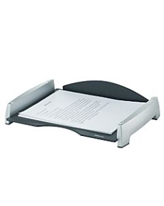 Fellowes Office Suites Letter Tray, 2 1/2inH x 14 13/16inW x 10 5/16inD, Black/Silver