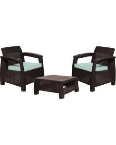 MQ FERRARA 3-Piece Stay Furniture Set, Espresso/Turquoise
