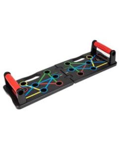 Mind Reader Multi-Functional Push Up Board, 3-13/16inH x 11-1/8inW x 23-5/8inD, Black
