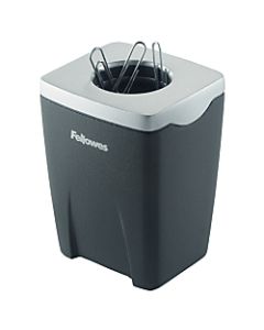 Fellowes Office Suites Paper Clip Cup, Black/Silver