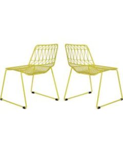 Ace Childrens Wire Activity Chairs, Yellow, Set Of 2 Chairs
