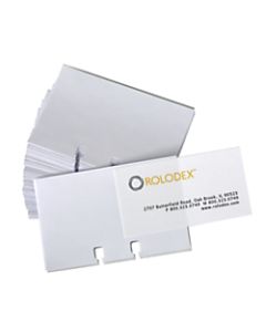 Rolodex Transparent Business Card Sleeves, 2 5/8in x 4in, Pack Of 40