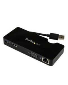 StarTech.com Travel Docking Station for Laptops - HDMI or VGA - USB 3.0 - Portable Universal Laptop Mini Dock