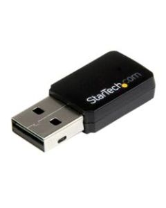 StarTech.com USB 2.0 AC600 Mini Dual Band Wireless-AC Network Adapter - 1T1R 802.11ac WiFi Adapter - Add dual-band Wireless-AC connectivity to a desktop or laptop computer through USB 2.0 - USB 2.0 AC600 Mini Dual Band Wireless-AC Network Adapter