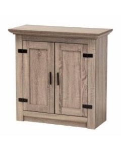 Baxton Studio Farmhouse 32inW 2-Door Shoe Storage Cabinet, Oak Brown