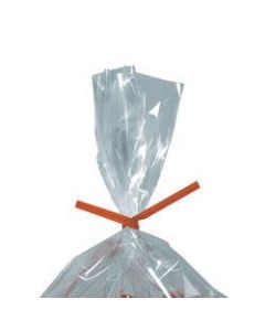 Partners Brand Paper Twist Ties, 5/32in x 4in, Orange, Case Of 2,000