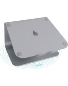 Rain Design mStand360 Laptop Stand w/ Swivel Base - Space Grey - 5.9in Height x 10in Width x 9.3in Depth - Desktop - Aluminum - Space Gray