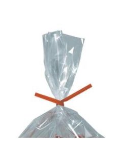 Partners Brand Paper Twist Ties, 5/32in x 5in, Orange, Case Of 2,000