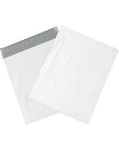 Partners Brand Expansion Poly Mailers, 26inH x 24inW x 4inD, White, Case Of 100