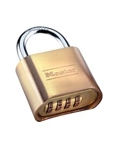 Master Lock Resettable Combination Lock, Brass