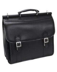 McKlein Halsted Leather Briefcase, Black