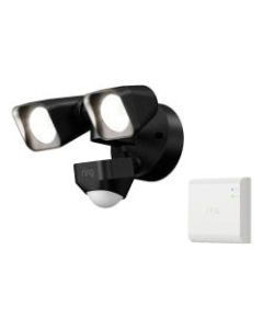 Ring Smart Lighting Wired Floodlight With Bridge, Black, 5W21X8-BEN0