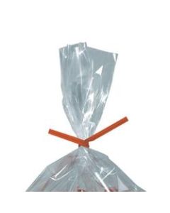 Partners Brand Paper Twist Ties, 5/32in x 6in, Orange, Case Of 2,000