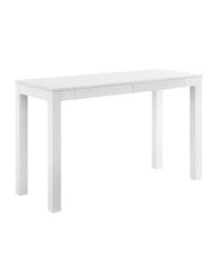 Ameriwood Home Large Parsons Desk With 2 Drawers, White
