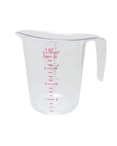 Winco Liquid Measuring Cup, 1 Qt, Clear