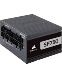 Corsair SF750 Power Supply - Internal - 120 V AC, 230 V AC Input - 3.3 V DC @ 20 A, 5 V DC @ 20 A, 12 V DC @ 62.5 A, 12 V DC @ 300 mA, 5 V DC @ 2.5 A Output - 750 W - 1 +12V Rails - 1 Fan(s) - 92% Efficiency