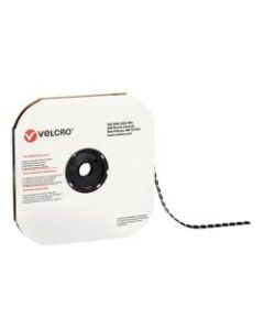 VELCRO Brand Tape Dots, Hook, 1-3/8in, Black, Case Of 600 Dots