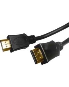 Compucessory HDMI Ethernet Cable - 6 ft HDMI A/V Cable for Audio/Video Device, TV - First End: 1 x HDMI Male Digital Audio/Video - Second End: 1 x HDMI Male Digital Audio/Video - Black - 1 Pack