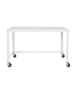 Lorell Steel Mobile Series Workstation, 4ftW, White