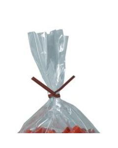 Partners Brand Paper Twist Ties, 5/32in x 9in, Red, Case Of 2,000