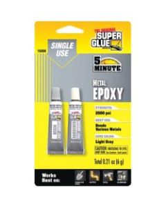 Super Glue Single Use Quick Setting Metal Epoxy - 0.21 oz - Hazy-clear