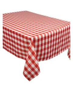 Amscan Fabric Table Cover, 60in x 104in, BBQ Red Check