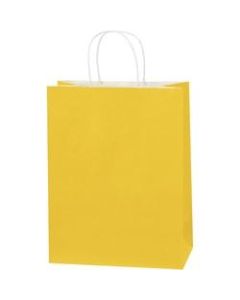 Partners Brand Buttercup Tinted Shopping Bags 10in x 5in x 13in, Case of 250