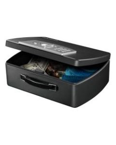 SentrySafe Portable Steel Combination Lock Security Safe, 4-7/16inH x 13inW x 10inD, Black