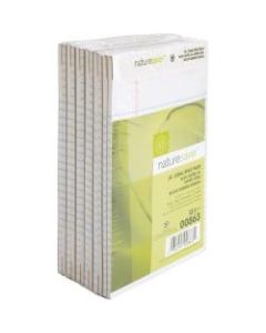 Nature Saver Jr. Rule Legal Pads, 5in x 8in, 50 Sheets, 100% Recycled, White, Pack Of 12