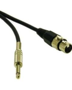 C2G 3ft Pro-Audio XLR Female to 1/4in Male Cable - Phono Male Audio - XLR Female Audio - 3ft - Black