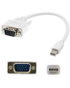 AddOn 3ft Mini-DisplayPort Male to VGA Male White Adapter Cable - 100% compatible and guaranteed to work
