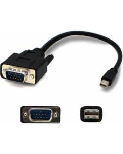 AddOn 3ft Mini-DisplayPort Male to VGA Male Black Adapter Cable - 100% compatible and guaranteed to work