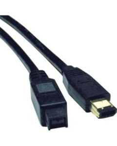 Tripp Lite 6ft Hi-Speed FireWire IEEE Cable-800Mbps with Gold Plated Connectors 9pin/6pin M/M 6ft - (9pin/6pin) 6-ft.