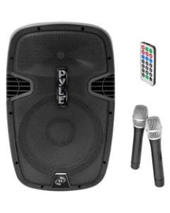 PylePro PPHP129WMU Public Address System - 1000 W Amplifier - Built-in Amplifier - 2 x Speakers - USB Port - Battery Rechargeable - 4 Hour