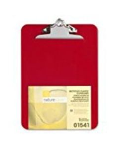 Nature Saver Recycled Plastic Clipboards, 9in x 12in, Red