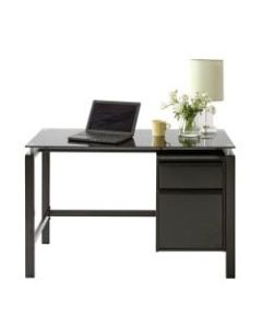 Realspace Lake Point 46inW Writing Desk, Black