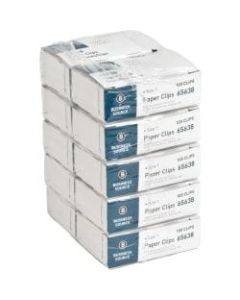 Business Source Paper Clips - No. 1 - 1000 / Pack - Silver - Steel