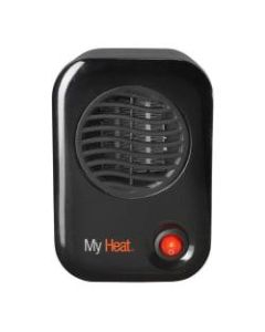 Lasko MyHeat 200 Watts Electric Fan Heater, 6.1inH x 4.3inW x 3.8inD, Black