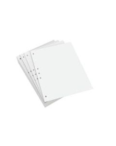 Lettermark Custom Cut Sheets, Letter Size, Prepunched Left, 5-Hole, 20 Lb, 500 Sheets Per Ream, Pack Of 5 Reams