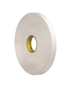 3M 4462 Double Sided Foam Tape, 1in x 5 Yd., White