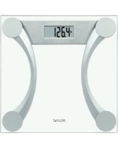 Taylor 76024192 Clear Glass Digital Scale - 400 lb - Clear