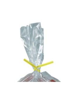 Partners Brand Plastic Twist Ties, 5/32in x 5in, Yellow, Case Of 2,000