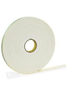 3M 4466 Double Sided Foam Tape, 1/2in x 5 Yd., White, 1/16in
