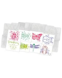 Roylco Plastic Rubbing Plates, Insects, 6-1/2in x 4-1/2in, Pack Of 32 Plates