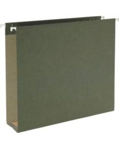 Smead Letter Recycled Hanging Folder - 8 1/2in x 11in - 2in Expansion - Standard Green - 100% Recycled - 25 / Box