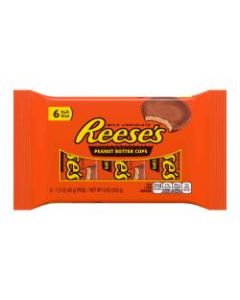 Reeses Peanut Butter Cups, 1.5 Oz, 6 Packs Per Bag, Pack Of 2 Bags