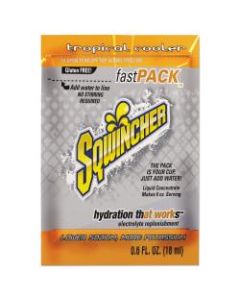 Sqwincher Fast Pack Electrolyte Replenishment Concentrate, Tropical Cooler, 0.6 Oz, Case of 200